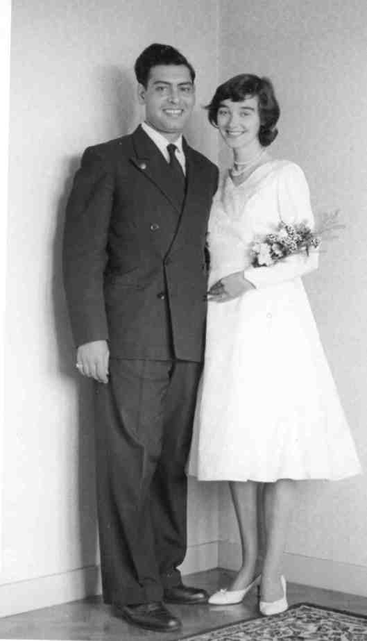 Jackie and Daryoush - wedding photo, 1960